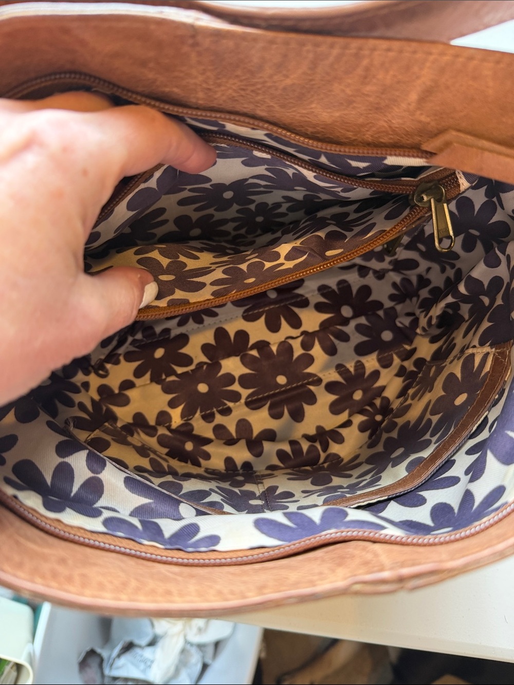 Nino Bossi Leather Shoulder Bag purse - Picture 8 of 9